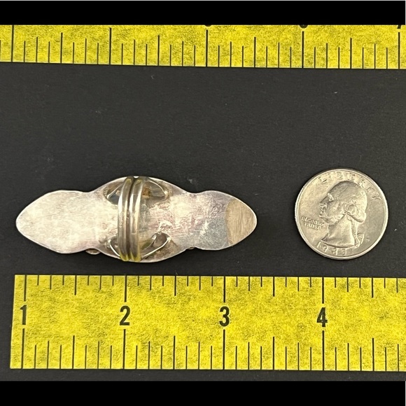 Vintage Native American Sterling Silver Turquoise Ring - Picture 9 of 9